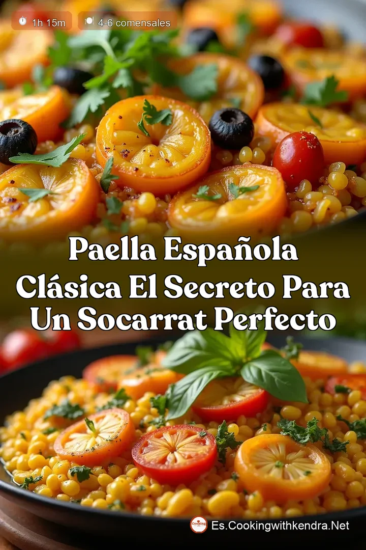 Paella Espa&ntilde;ola Cl&aacute;sica El Secreto para un Socarrat Perfecto