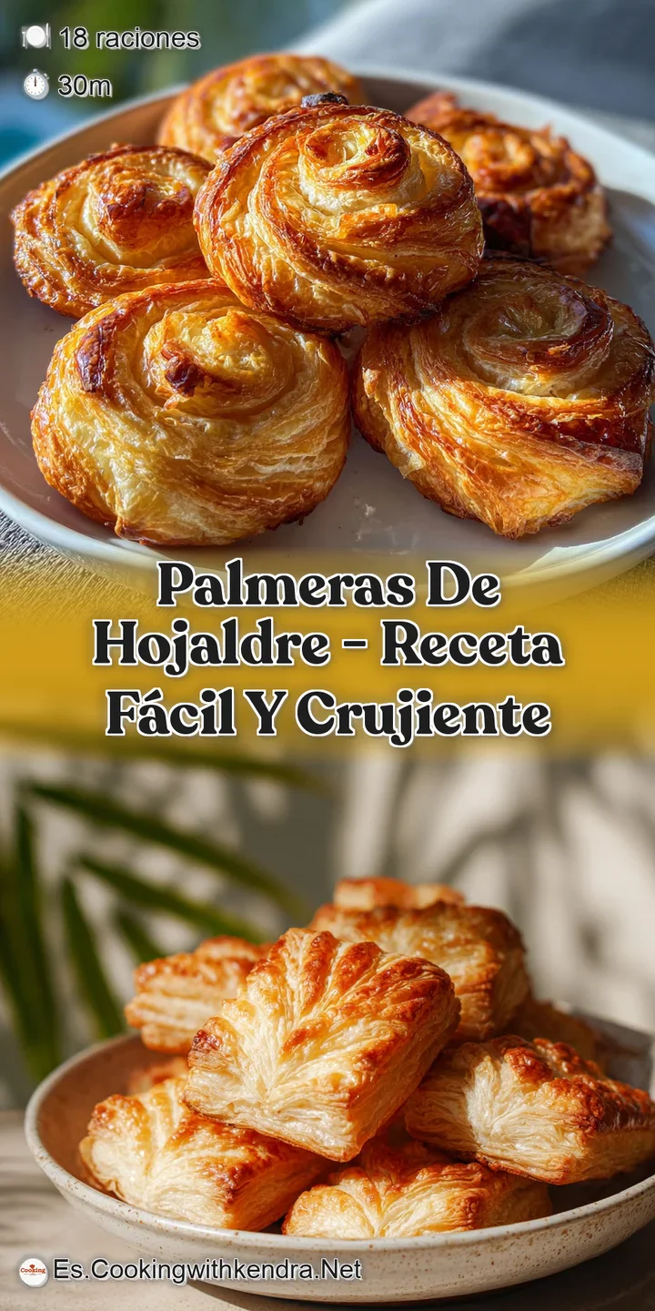 Close-up of a palmera pastry, showcasing its sugary, caramelized layers. Crisp edges and a warm, inviting golden color bec...