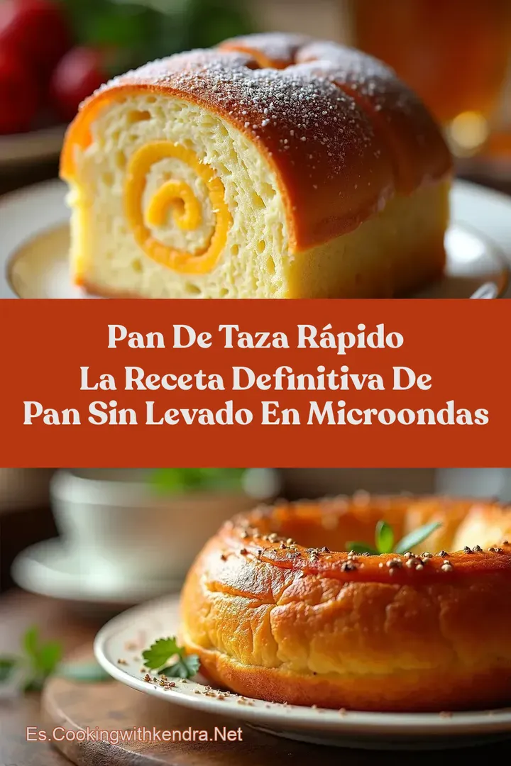 Pan de Taza R&aacute;pido La Receta Definitiva de Pan sin Levado en Microondas