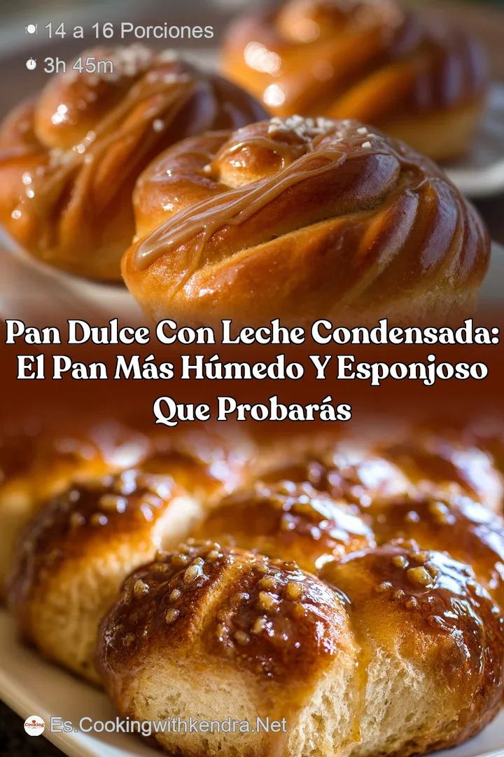 Pan dulce con leche condensada: El pan m&aacute;s h&uacute;medo y esponjoso que probar&aacute;s