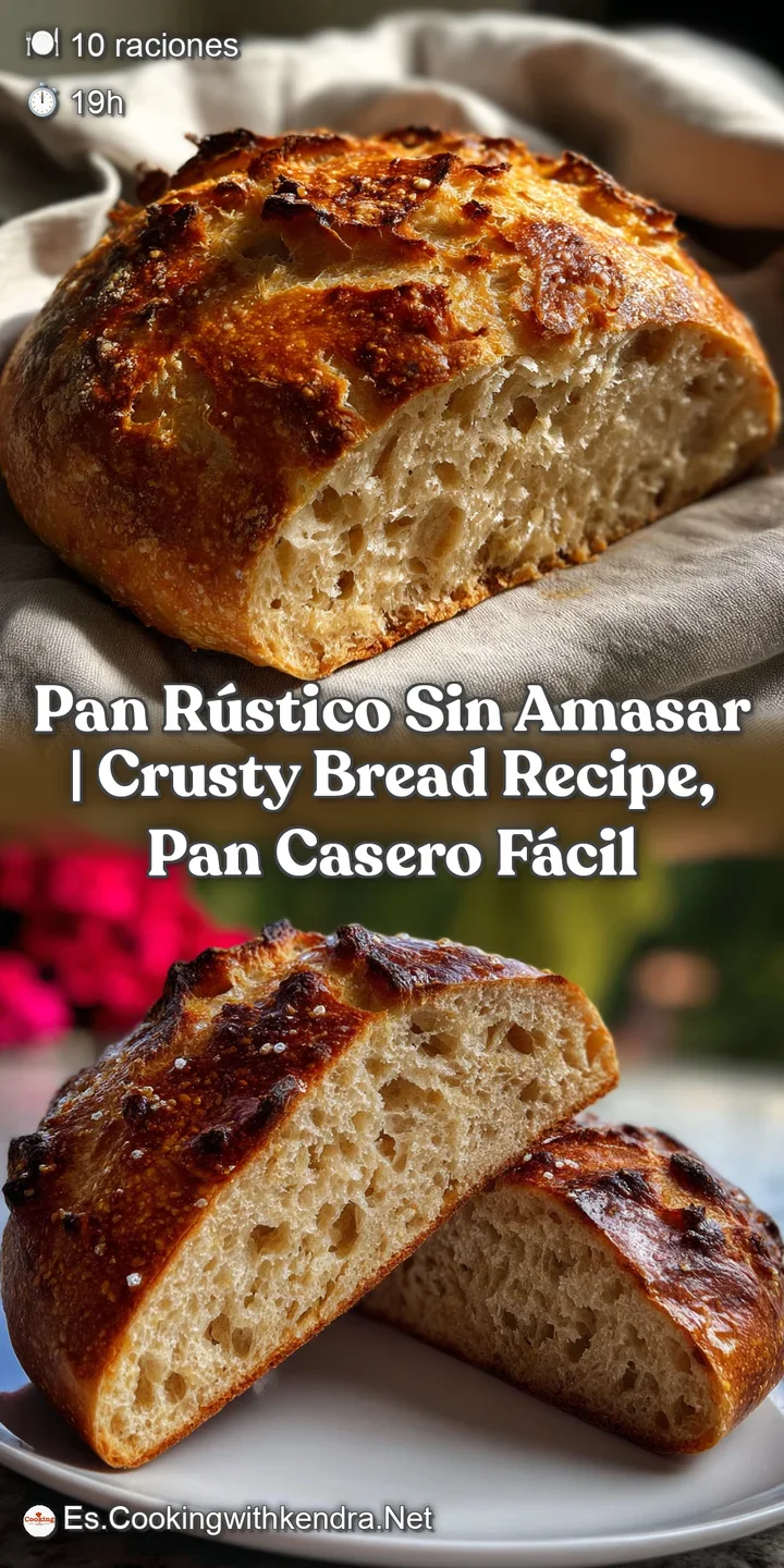 Crusty, golden-brown loaf with a crackling, rustic exterior. The interior shows airy, open crumb. Served on a wooden board.