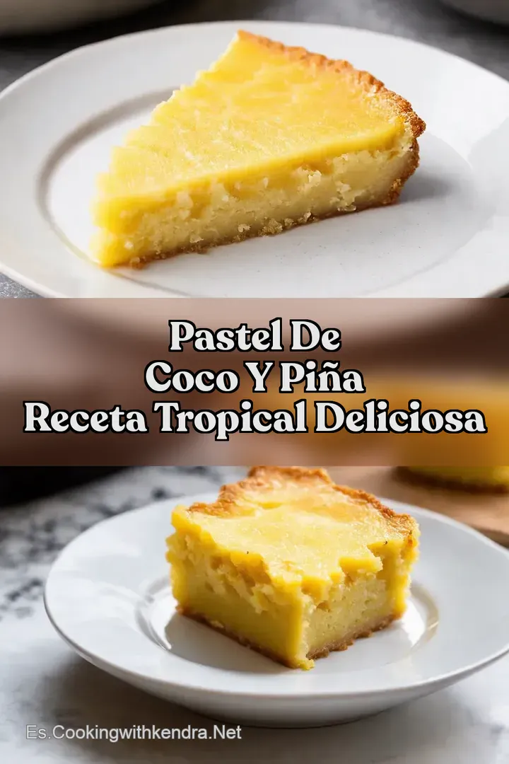 Pastel de Coco y Pi&ntilde;a Receta Tropical Deliciosa