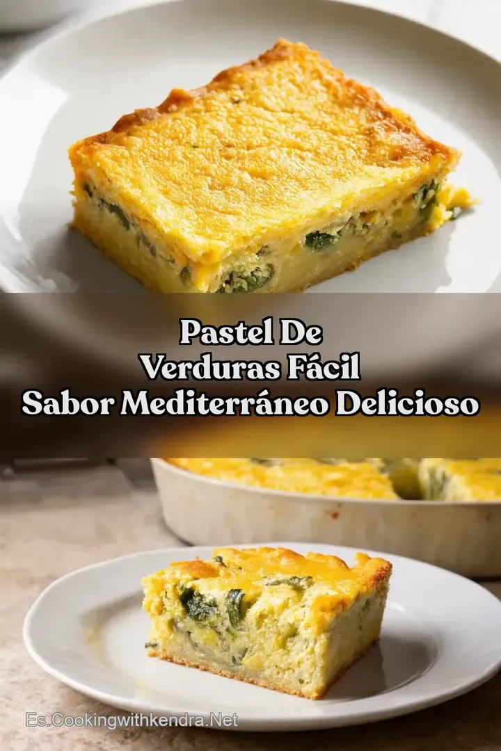 Pastel de Verduras F&aacute;cil Sabor Mediterr&aacute;neo Delicioso