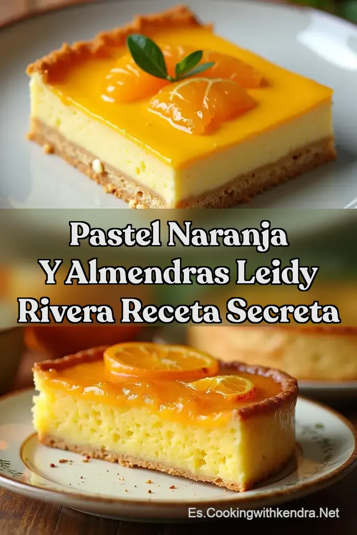 Pastel Naranja y Almendras Leidy Rivera Receta Secreta