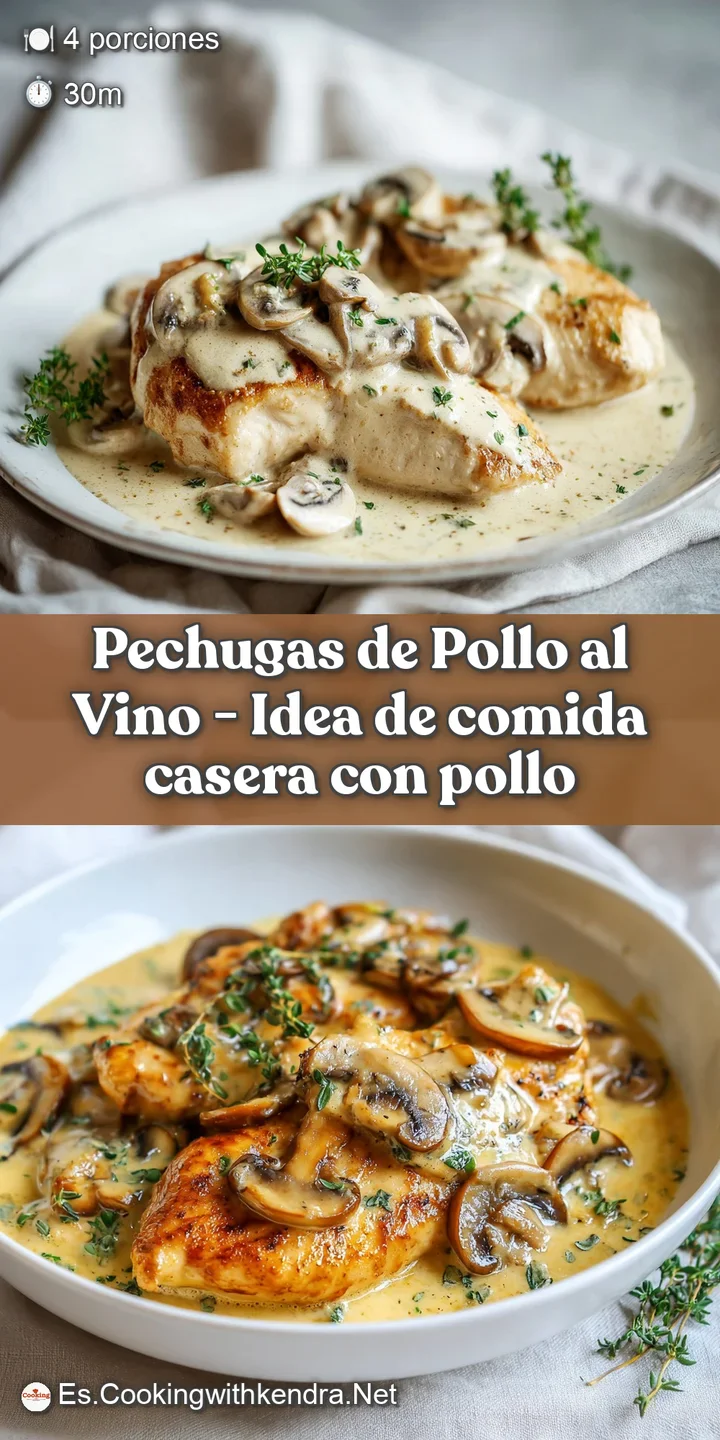 Close-up of succulent chicken bathed in a deep, amber wine sauce, showcasing its tender texture and vibrant herb topping.