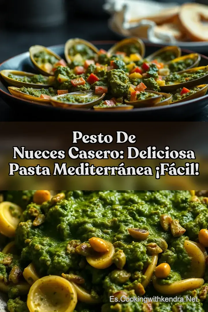 Pesto de nueces casero: Deliciosa Pasta Mediterr&aacute;nea &iexcl;F&aacute;cil!