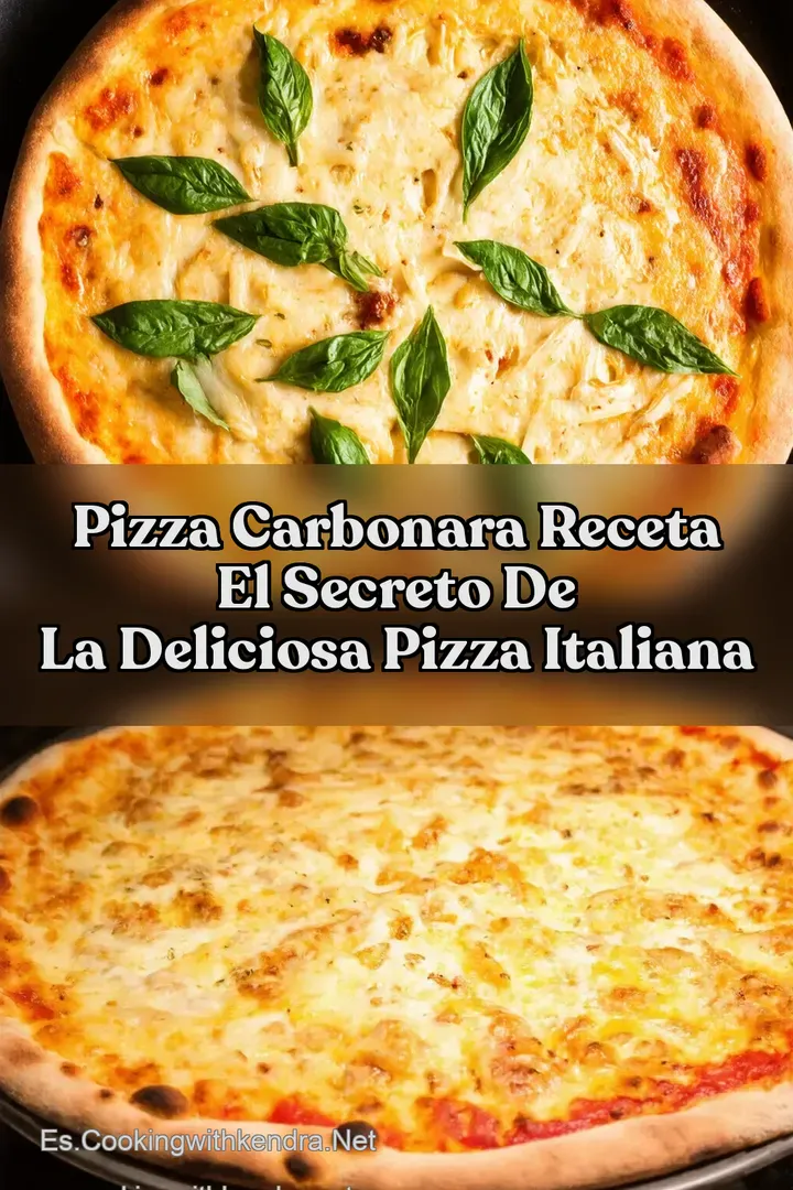 Pizza Carbonara Receta El Secreto de la Deliciosa Pizza Italiana