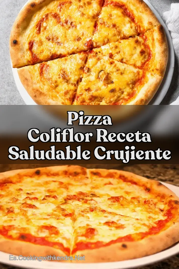 Pizza Coliflor Receta Saludable Crujiente