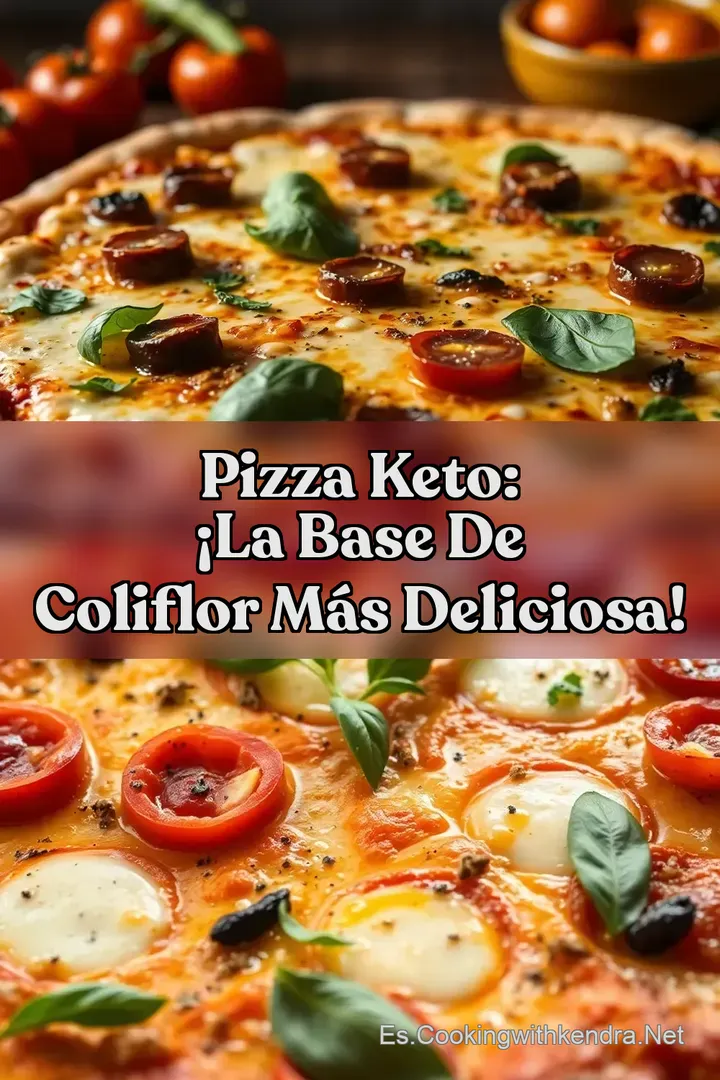 Pizza Keto: &iexcl;La Base de Coliflor M&aacute;s Deliciosa!