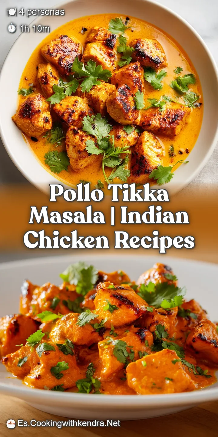 Primer plano de pollo dorado ba&ntilde;ado en salsa espesa y brillante color naranja con trozos de especias y aroma visible.