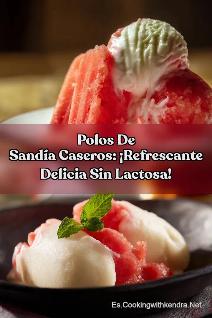 Polos de Sand&iacute;a Caseros: &iexcl;Refrescante Delicia Sin Lactosa!