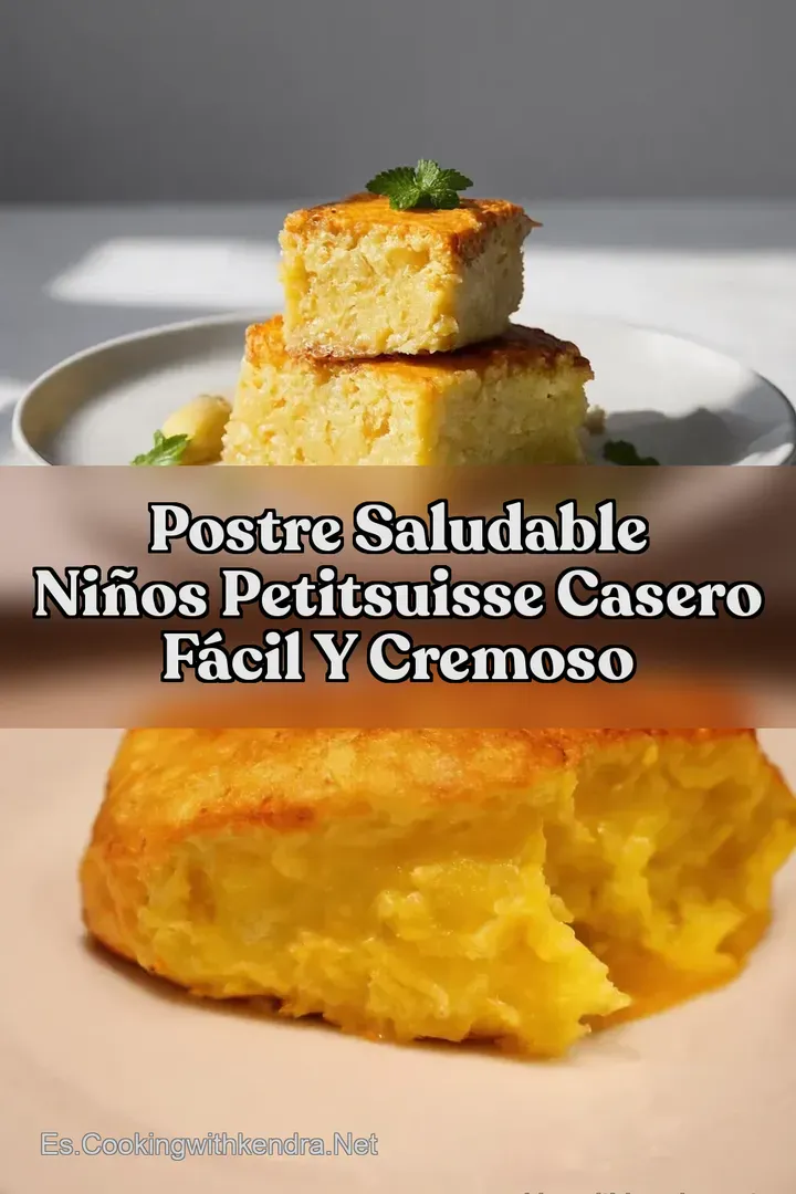 Postre Saludable Ni&ntilde;os Petitsuisse Casero F&aacute;cil y Cremoso