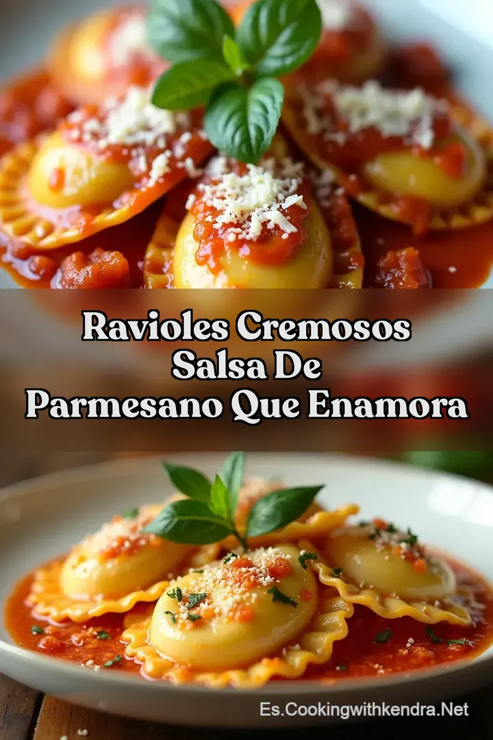 Ravioles Cremosos Salsa de Parmesano que Enamora