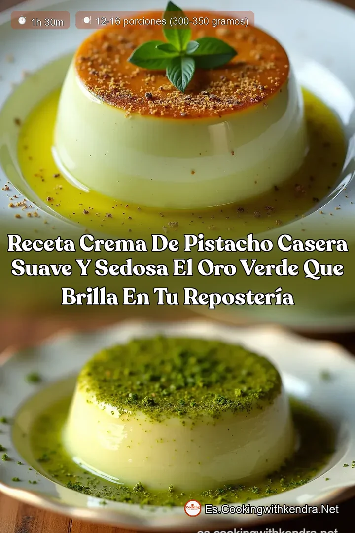 Receta Crema de Pistacho Casera Suave y Sedosa El Oro Verde que Brilla en tu Reposter&iacute;a