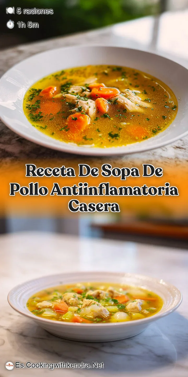 Close-up of tender chicken and colorful vegetables swimming in a flavorful broth. Hints of fragrant herbs. Warm, inviting,...