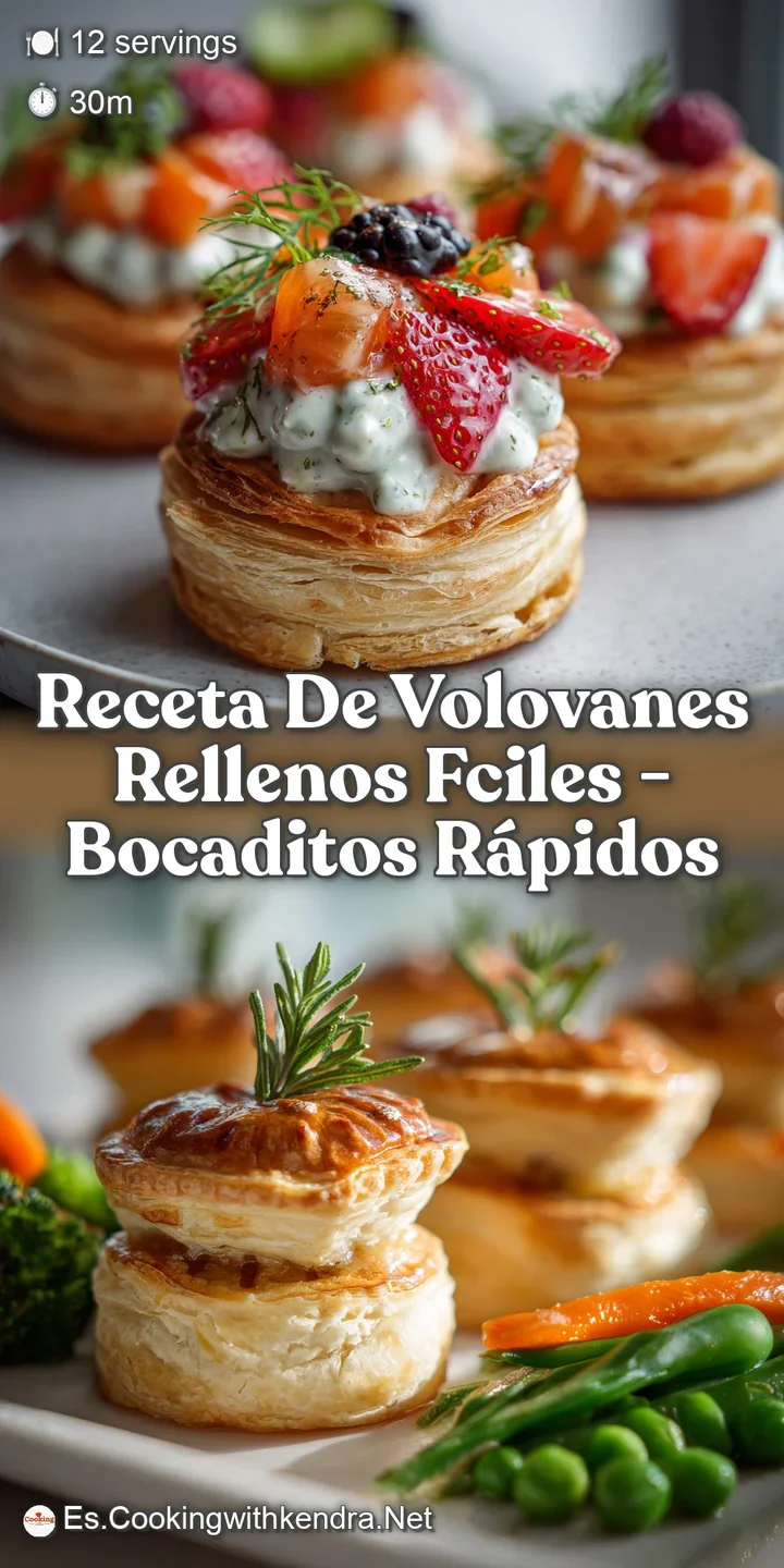 A close-up of a perfectly baked vol-au-vent showcasing the crispy, golden pastry shell and a rich, creamy filling, ready t...