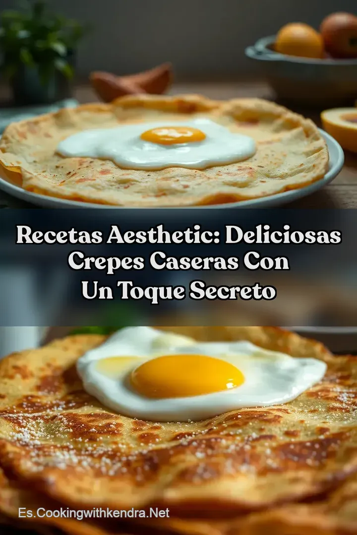 Recetas Aesthetic: Deliciosas Crepes Caseras con un Toque Secreto