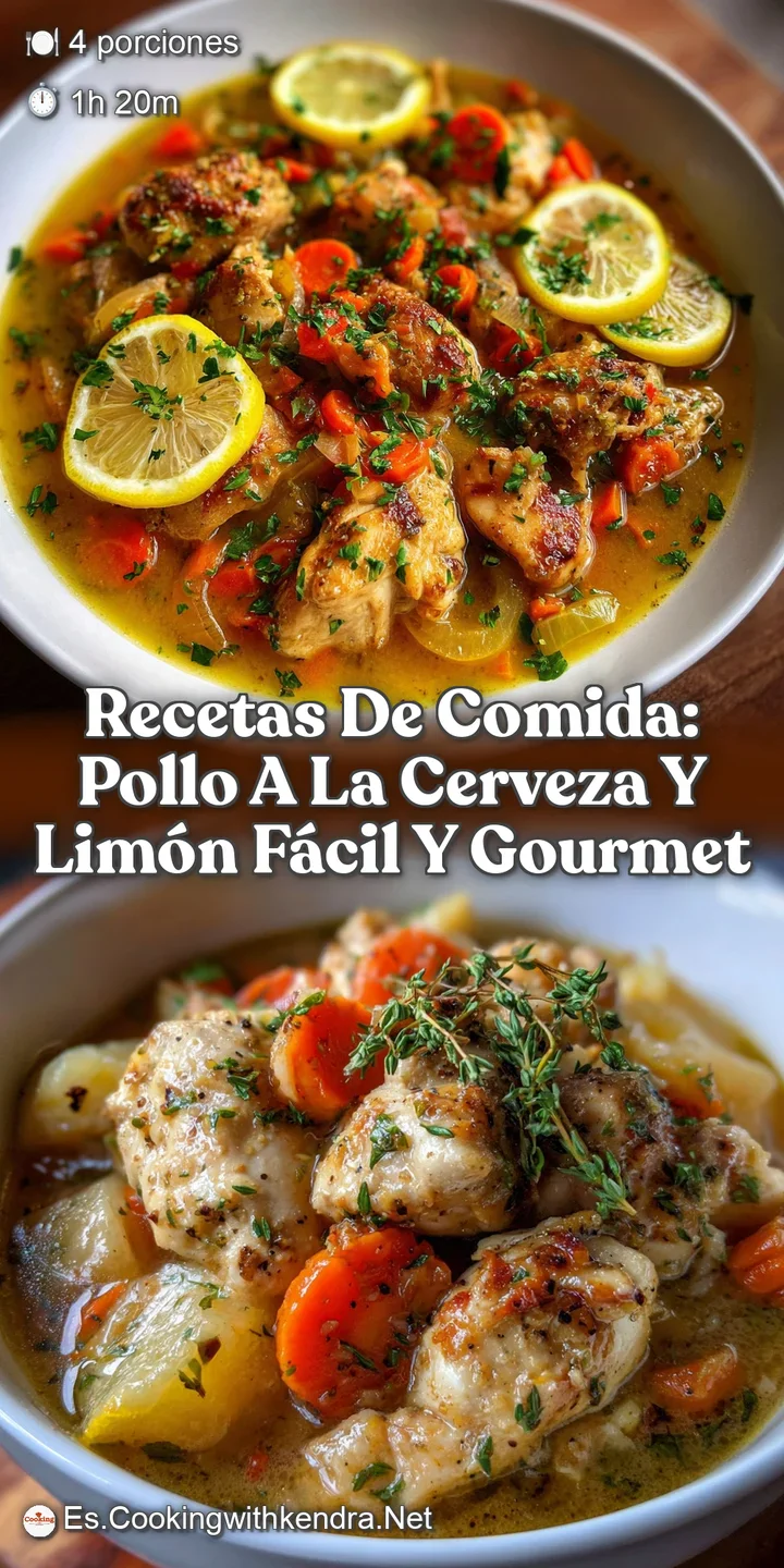 Recetas de comida: Pollo a la Cerveza y Lim&oacute;n f&aacute;cil y gourmet