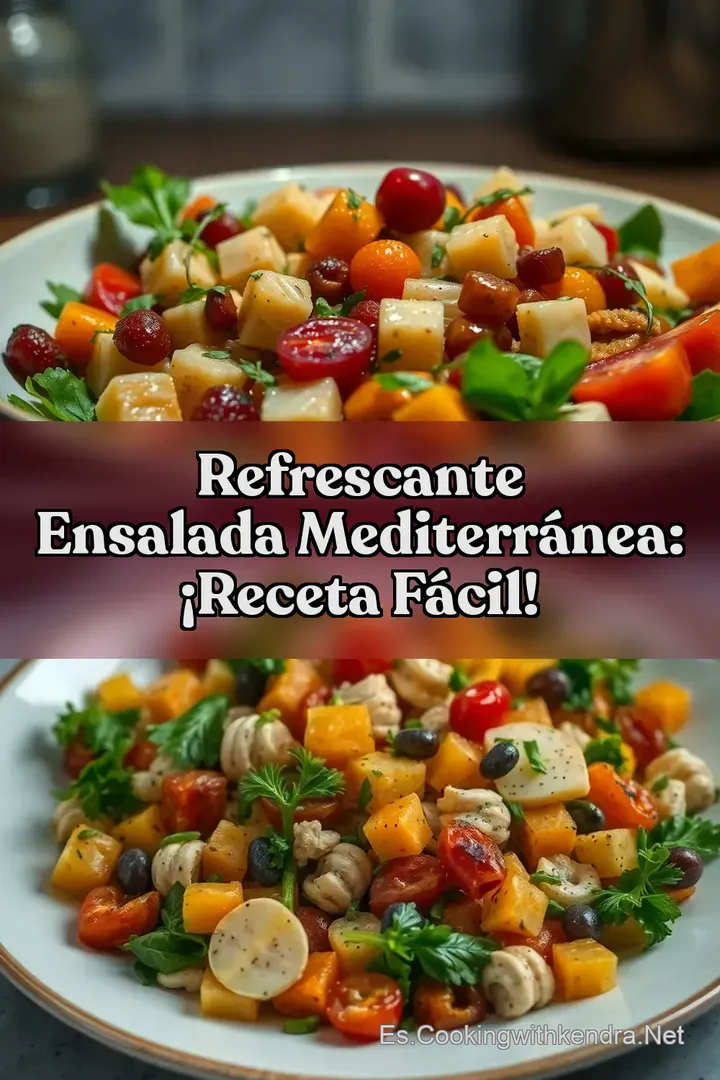 Refrescante Ensalada Mediterr&aacute;nea: &iexcl;Receta F&aacute;cil!