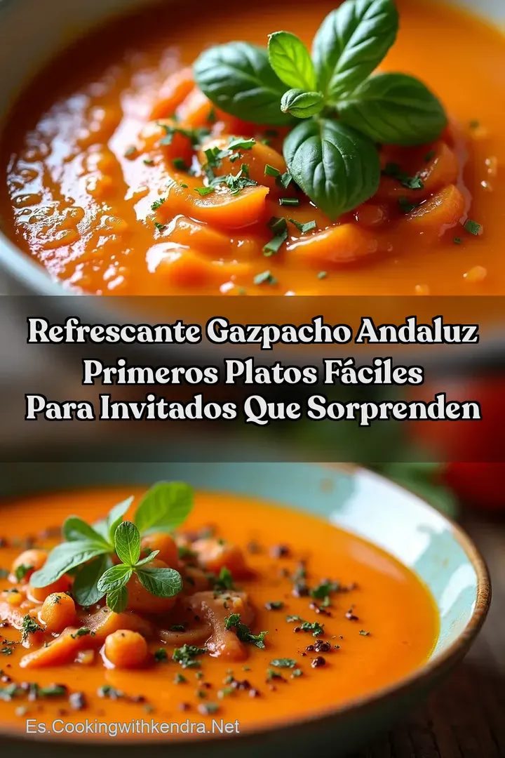 Refrescante Gazpacho Andaluz Primeros Platos F&aacute;ciles Para Invitados Que Sorprenden