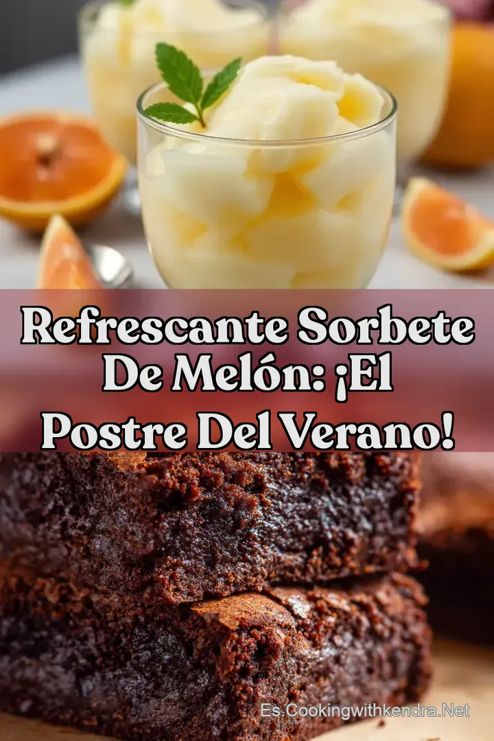 Refrescante Sorbete de Mel&oacute;n: &iexcl;El Postre del Verano!
