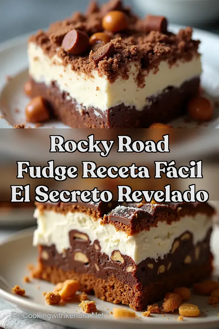 Rocky Road Fudge Receta F&aacute;cil El Secreto Revelado