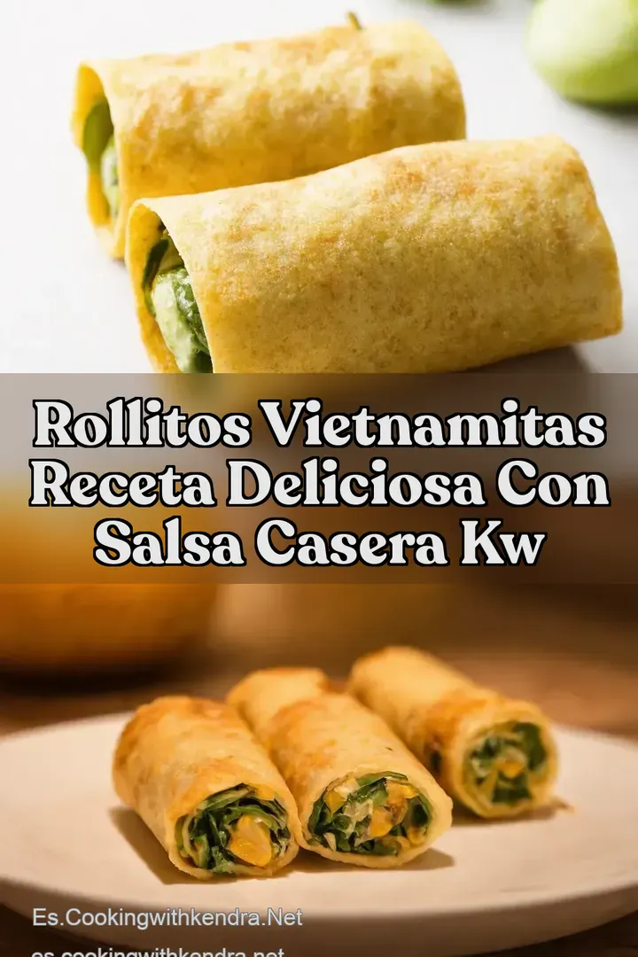 Rollitos Vietnamitas Receta Deliciosa con Salsa Casera kw