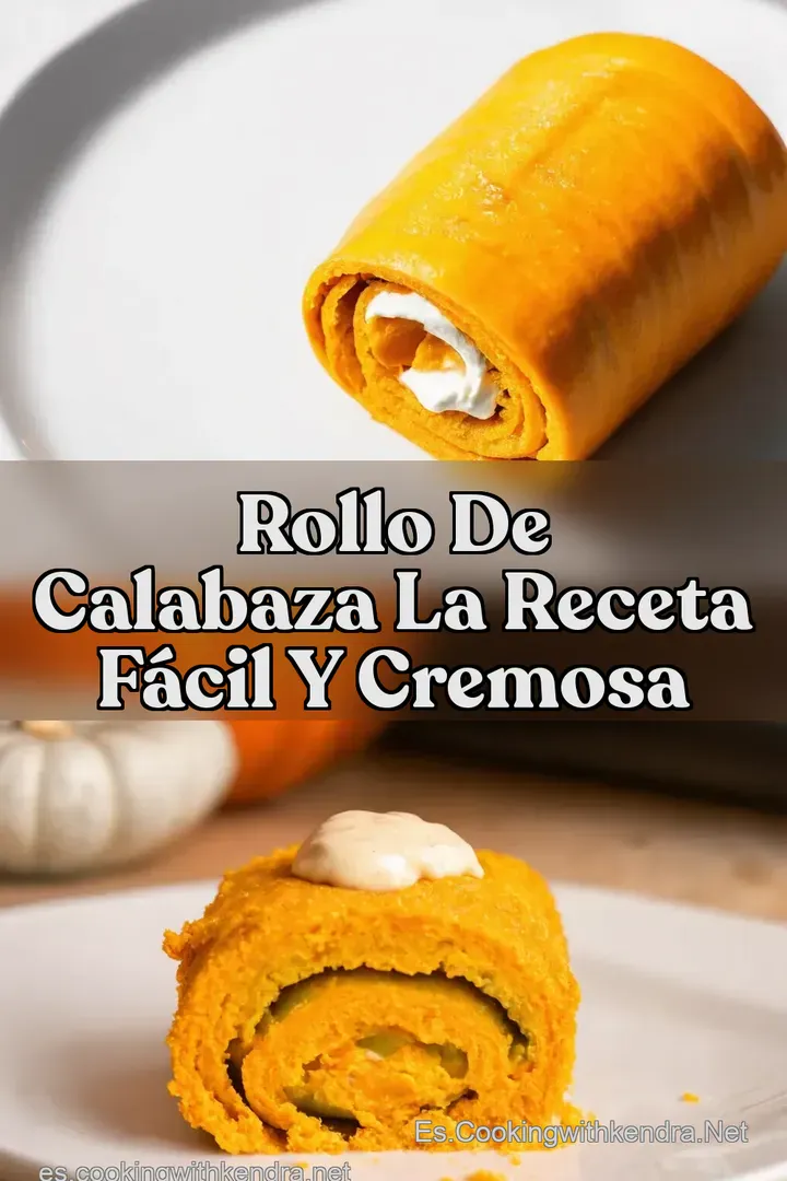 Rollo de Calabaza La Receta F&Aacute;CIL y Cremosa