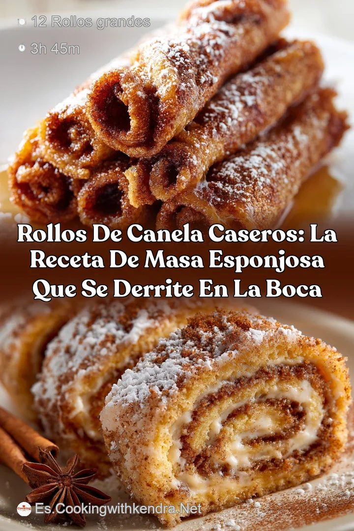 Rollos de Canela Caseros: La Receta de Masa Esponjosa que se Derrite en la Boca