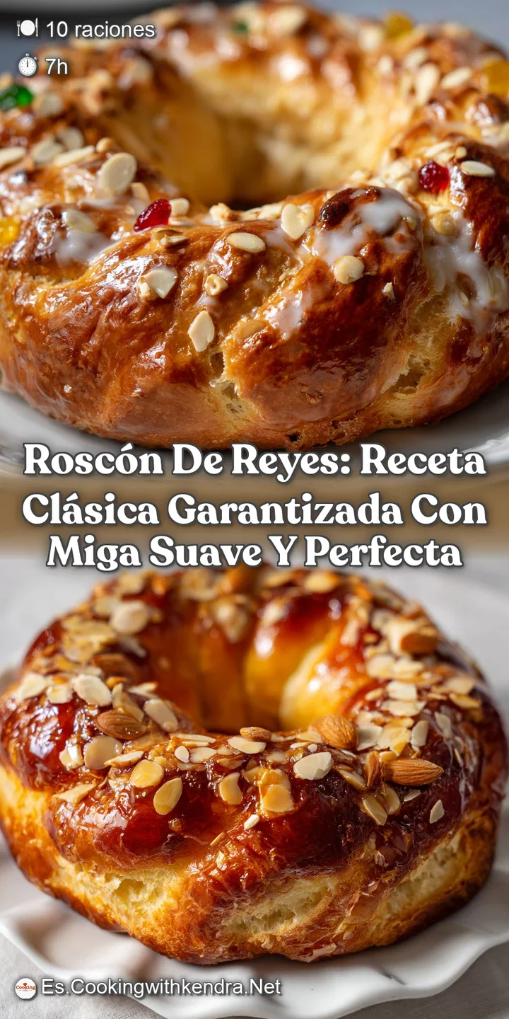 Rosc&oacute;n de Reyes: Receta Cl&aacute;sica Garantizada con Miga Suave y Perfecta