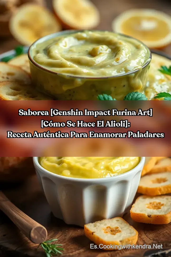 Saborea [Genshin Impact Furina Art] [C&oacute;mo se hace el alioli]: Receta Aut&eacute;ntica para Enamorar Paladares