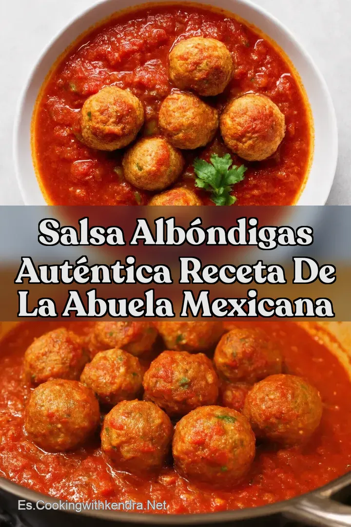 Salsa Alb&oacute;ndigas Aut&eacute;ntica Receta de la Abuela Mexicana