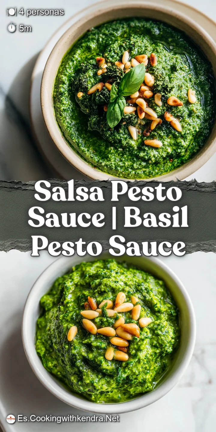 Primer plano de salsa verde espesa y granulada con gotas de aceite dorado y fragmentos visibles de frutos secos.