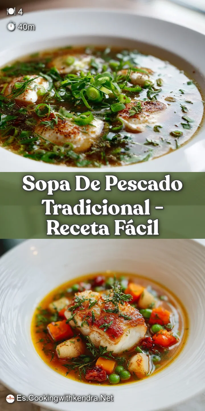 Close-up of steaming fish soup, showcasing tender pieces of flaky white fish and colorful vegetables in a flavorful broth.