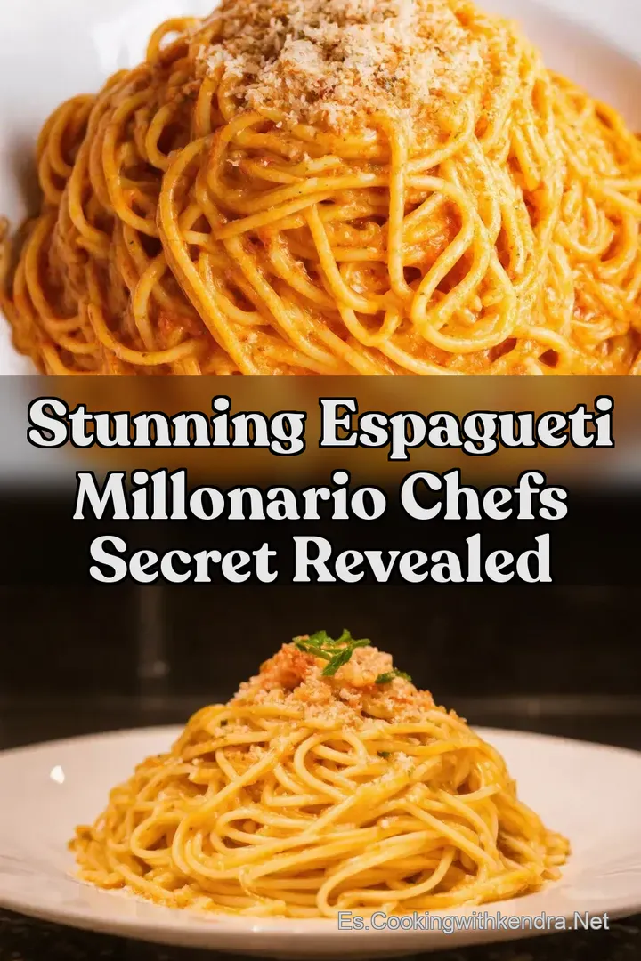 Stunning Espagueti Millonario Chefs Secret Revealed