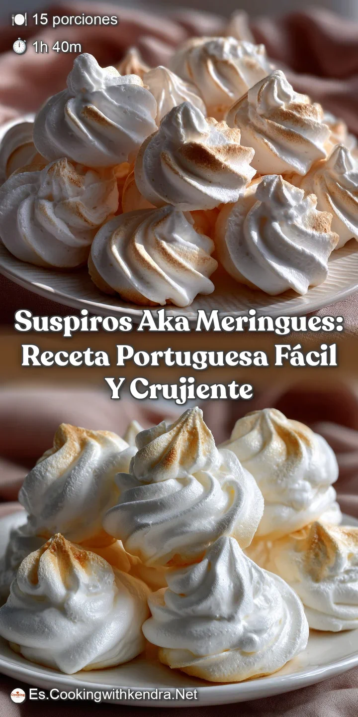 Suspiros Aka Meringues: Receta Portuguesa F&aacute;cil y Crujiente