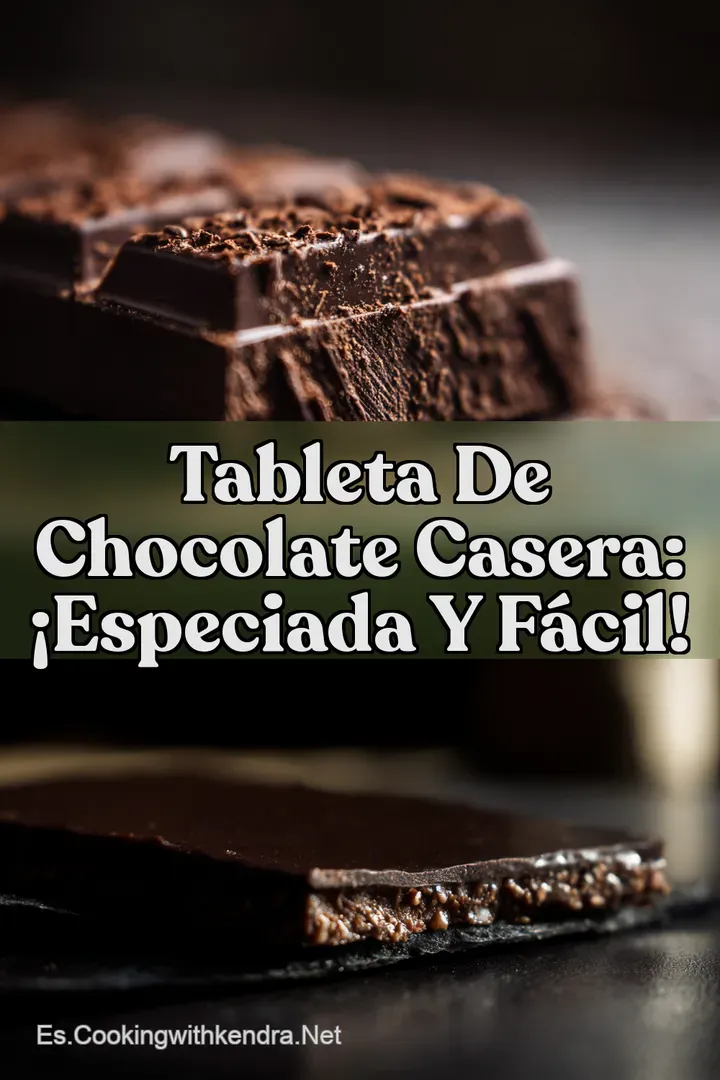 Tableta de Chocolate Casera: &iexcl;Especiada y F&aacute;cil!