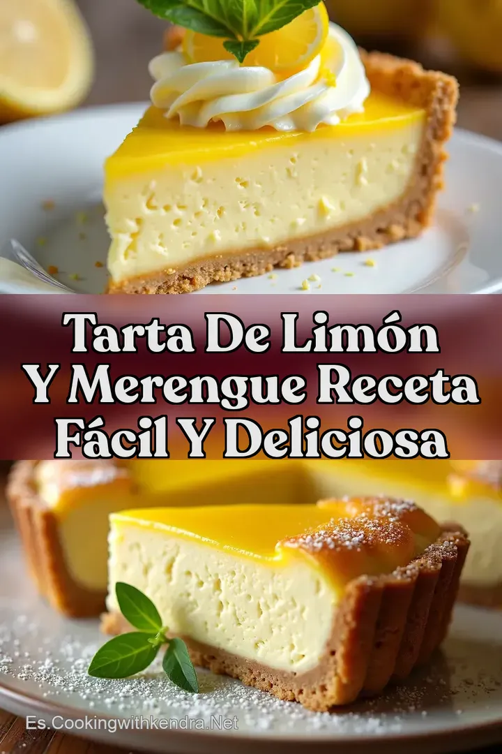 Tarta de Lim&oacute;n y Merengue Receta F&aacute;cil y Deliciosa