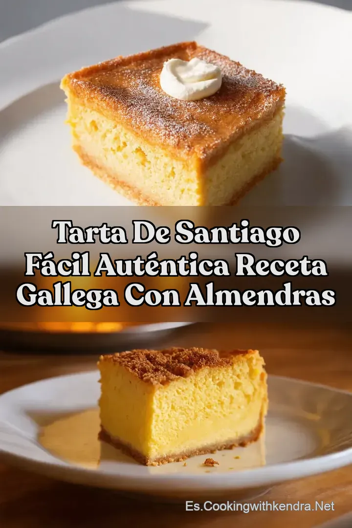 Tarta de Santiago F&aacute;cil Aut&eacute;ntica Receta Gallega con Almendras