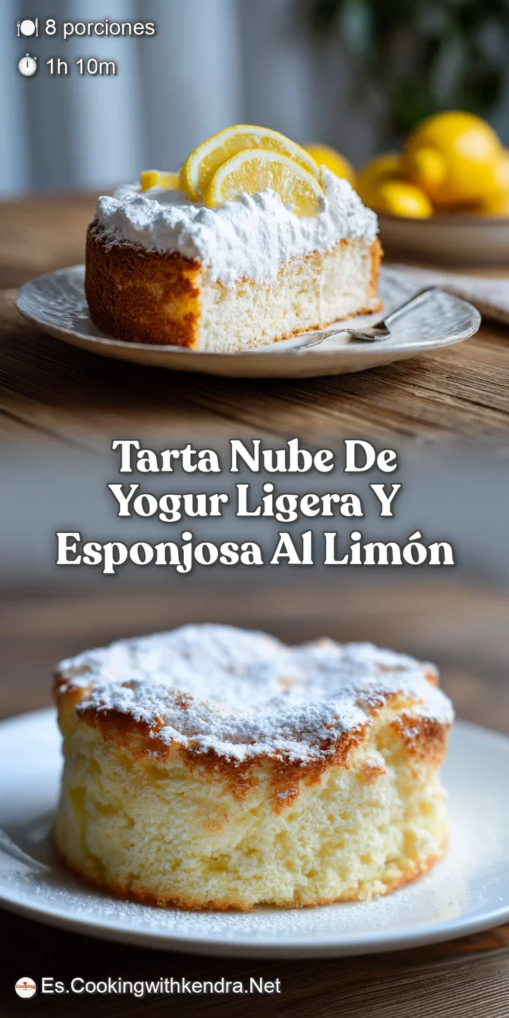 Close-up of a lemon yogurt tart showing its airy texture and slight browning, hints of tartness conveyed by the bright lem...