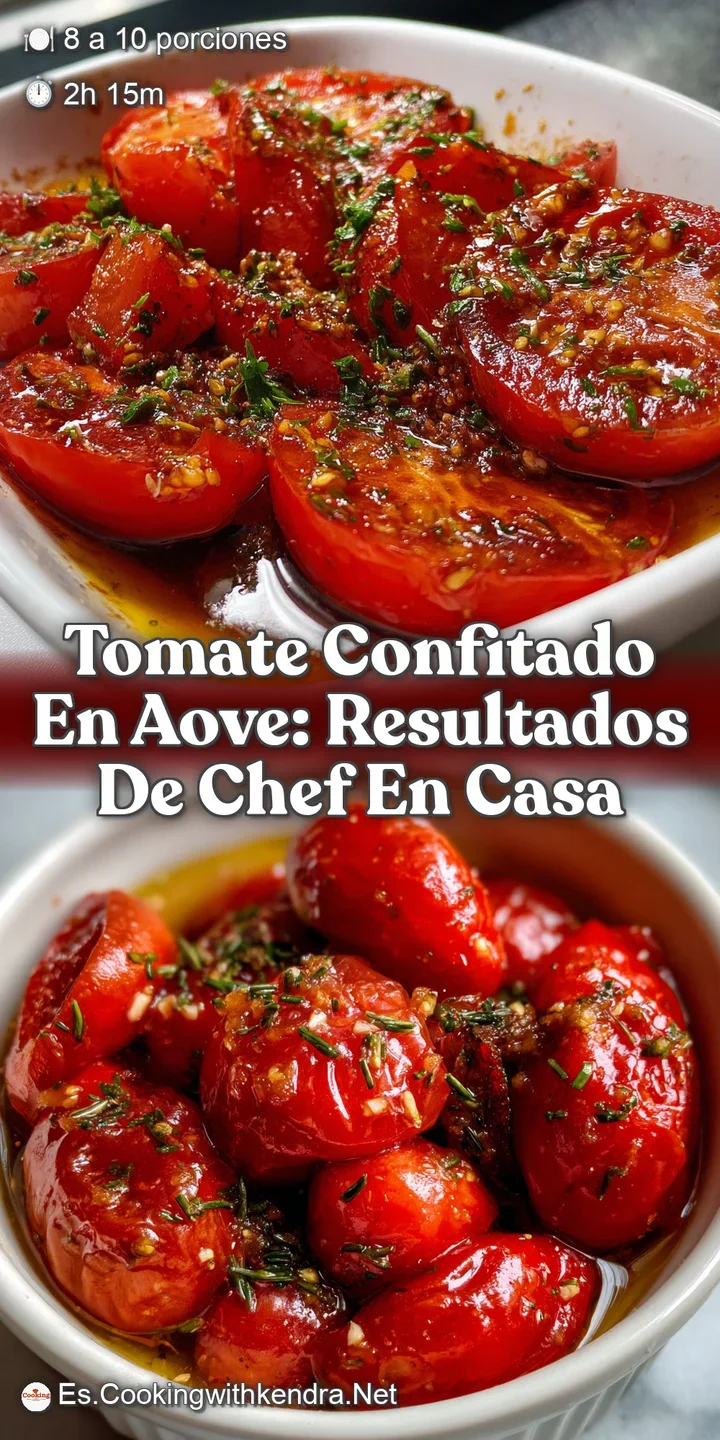 Tomate Confitado en AOVE: Resultados de Chef en Casa