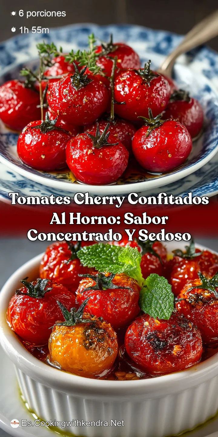 Tomates Cherry Confitados al Horno: Sabor Concentrado y Sedoso