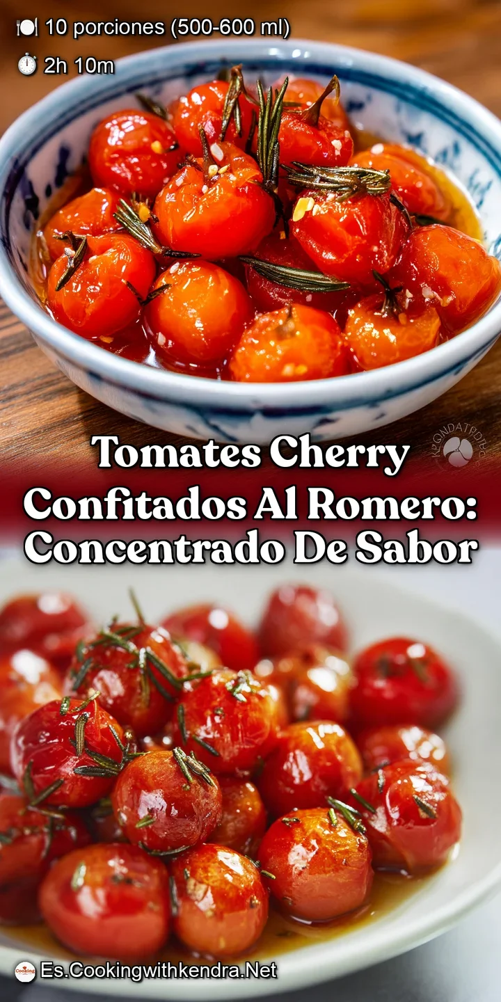 Tomates Cherry Confitados al Romero: Concentrado de Sabor