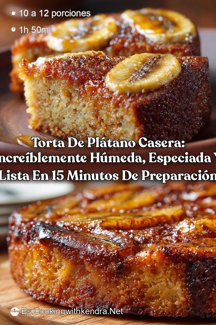 Torta de pl&aacute;tano casera: Incre&iacute;blemente h&uacute;meda especiada y lista en 15 minutos de preparaci&oacute;n