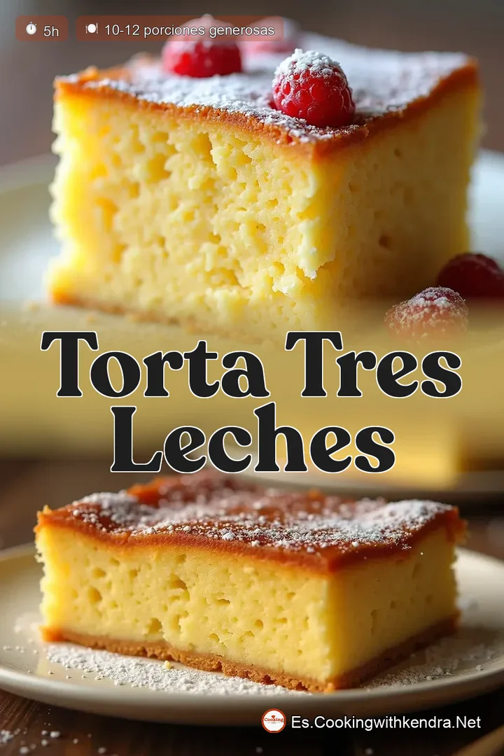 La Aut&eacute;ntica Torta Tres Leches H&uacute;meda y Esponjosa - Cocina con Kendra