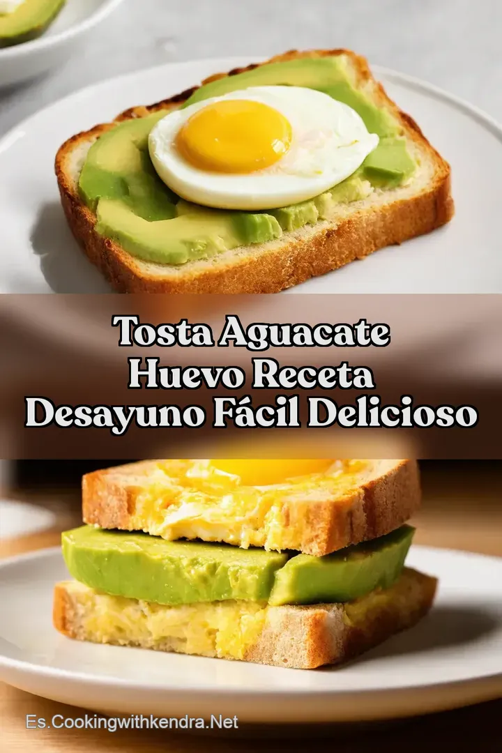 Tosta Aguacate Huevo Receta Desayuno F&Aacute;CIL Delicioso