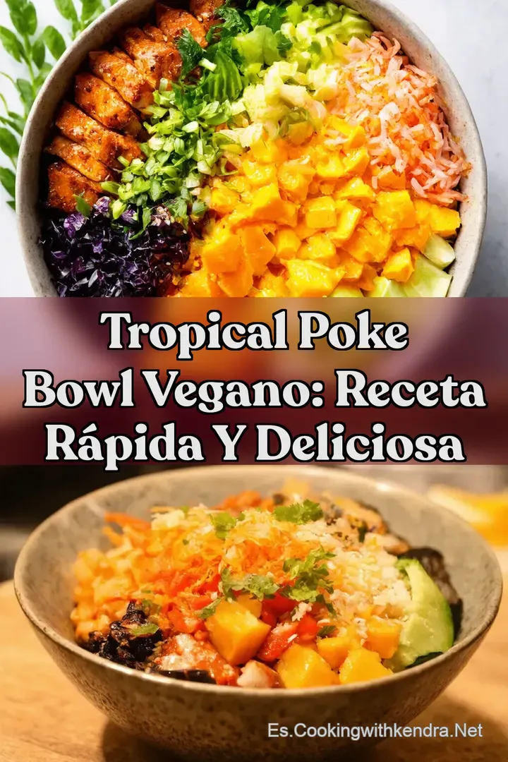 Tropical Poke Bowl Vegano: Receta R&aacute;pida y Deliciosa