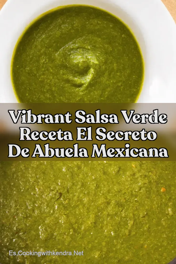 Vibrant Salsa Verde Receta El Secreto de Abuela Mexicana