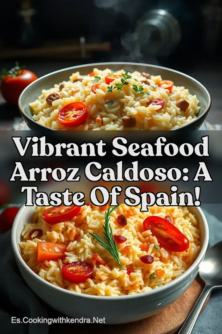 Vibrant Seafood Arroz Caldoso: A Taste of Spain!