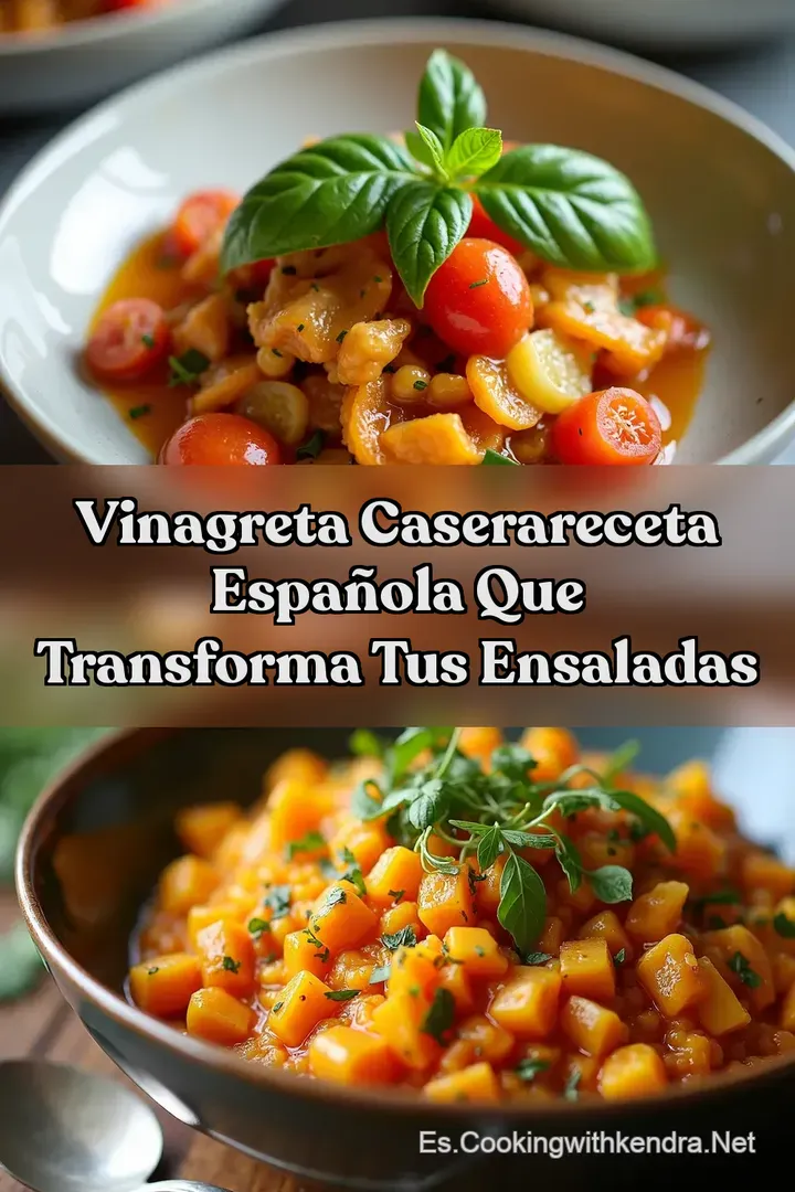 Vinagreta CaseraReceta Espa&ntilde;ola Que Transforma Tus Ensaladas